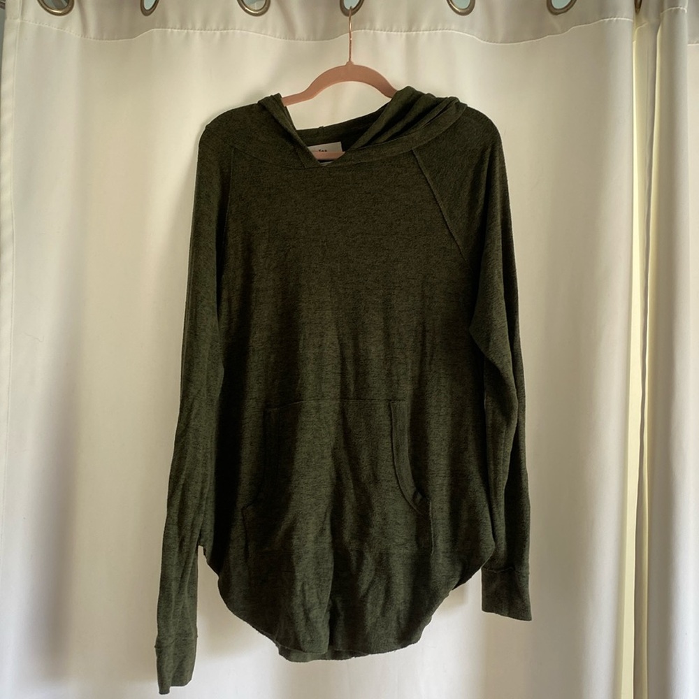 Green hoodie